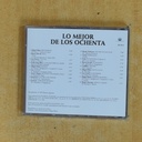 VARIOS - LO MEJOR DE LOS OCHENTA - CD