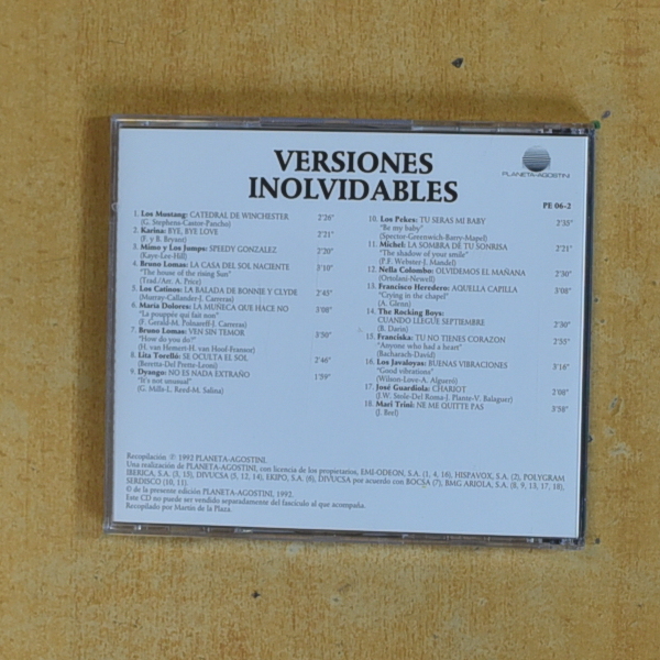 VARIOS - VERSIONES INOLVIDABLES - CD