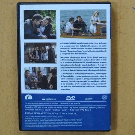 CASSANDRAS DREAM - DVD
