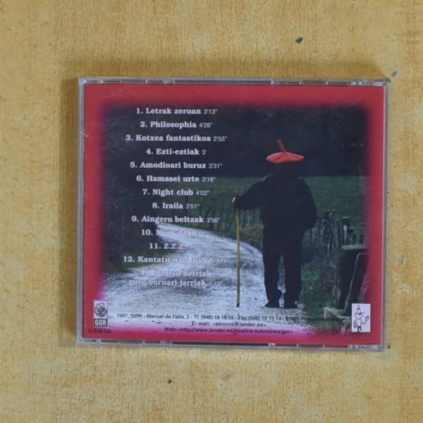 BALERDI BALERDI - HOBE BEHIN GORRI EZENEZ BETI HORI - CD