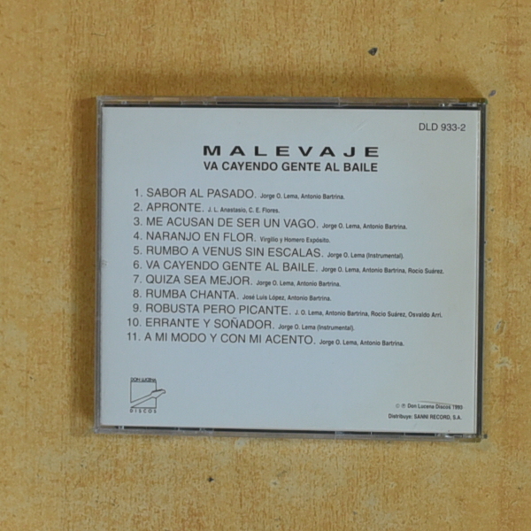 MALEVAJE - VA CAYENDO GENTE AL BAILE - CD
