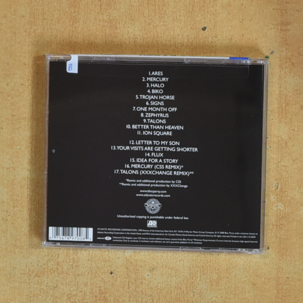 BLOC PARTY - INTIMACY - CD