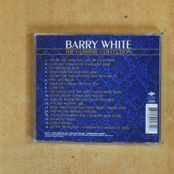 BARRY WHITE - THE ULTIMATE COLLECTION - CD