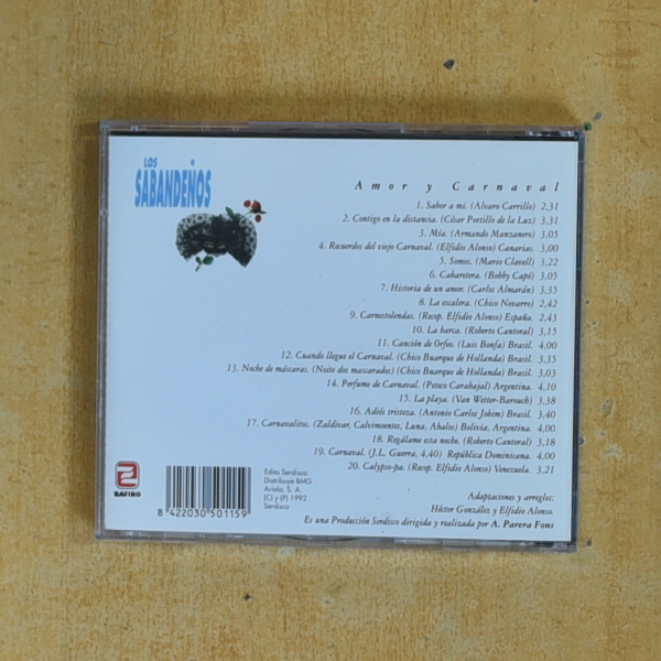 LOS SABANDEÑOS - AMOR Y CARNAVAL - CD
