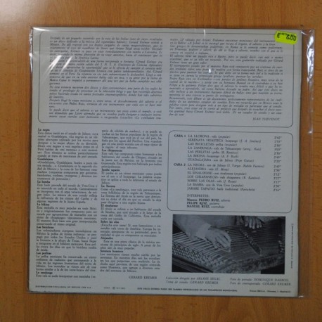 PEDRO RUIZ - EL SALTERIO MEXICANO - LP