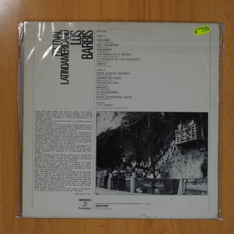 LOS BARBIS - FESTIVAL LATINOAMERICANO - LP