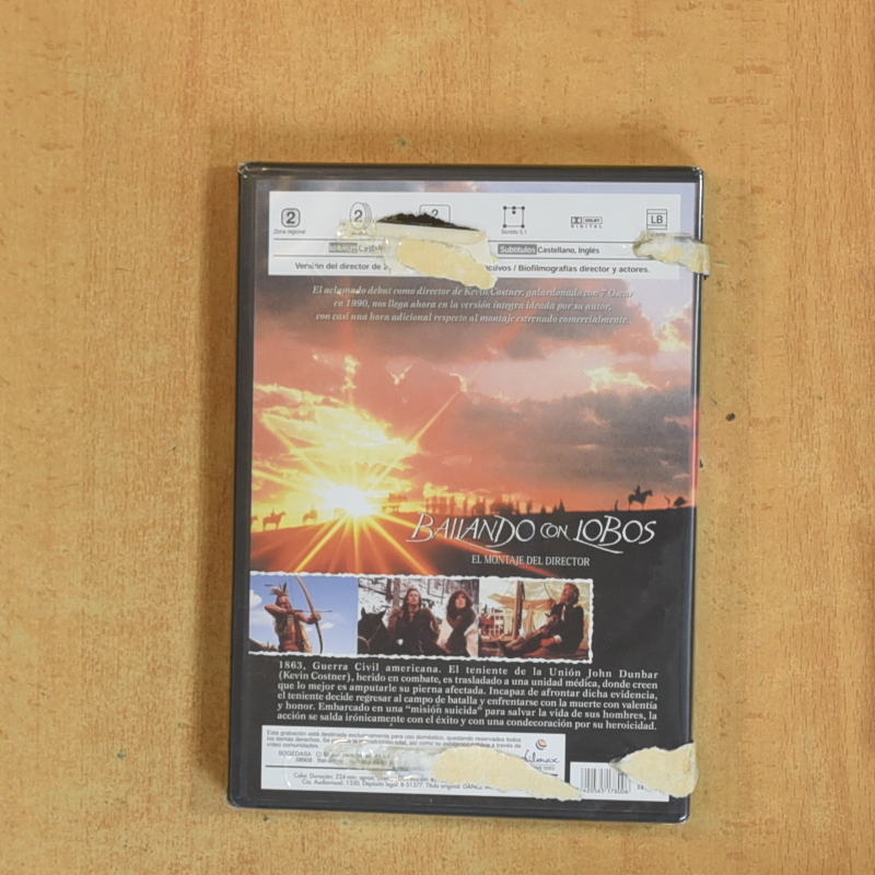 BAILANDO CON LOBOS - DVD