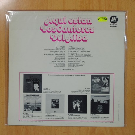 CANTORES DEL ALBA - AQUI ESTAN LOS CANTORES DEL ALBA - LP