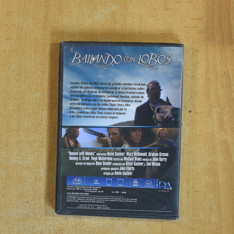 BAILANDO CON LOBOS - DVD