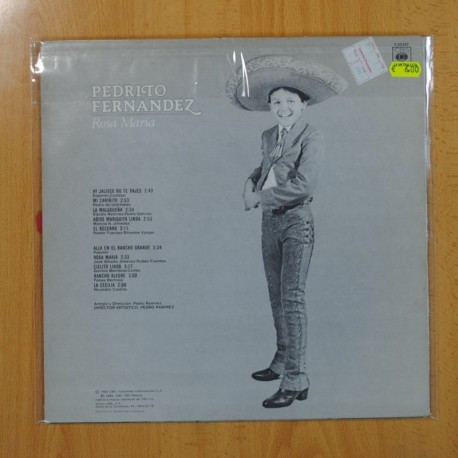 PEDRITO FERNANDEZ - ROSA MARIA - LP