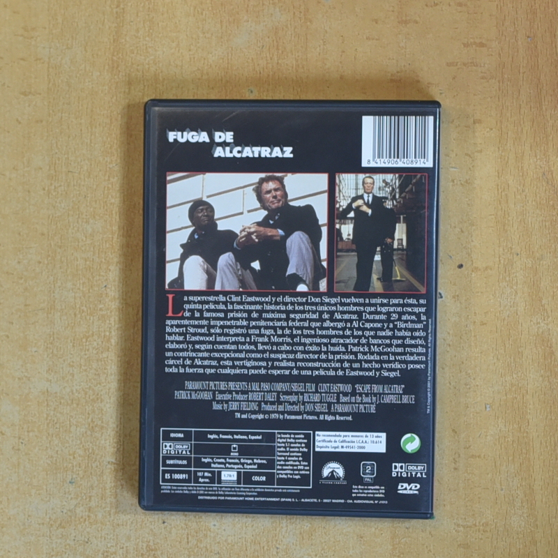FUGA DE ALCATRAZ - DVD