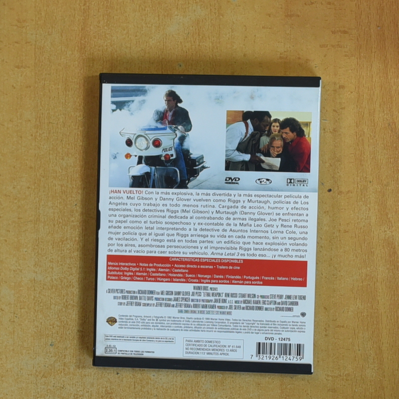 ARMA LETAL 3 - DVD