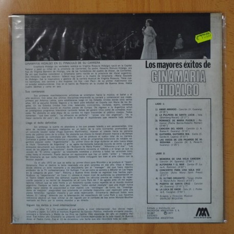 GINAMARIA HIDALGO - LOS MAYORES EXITOS - LP