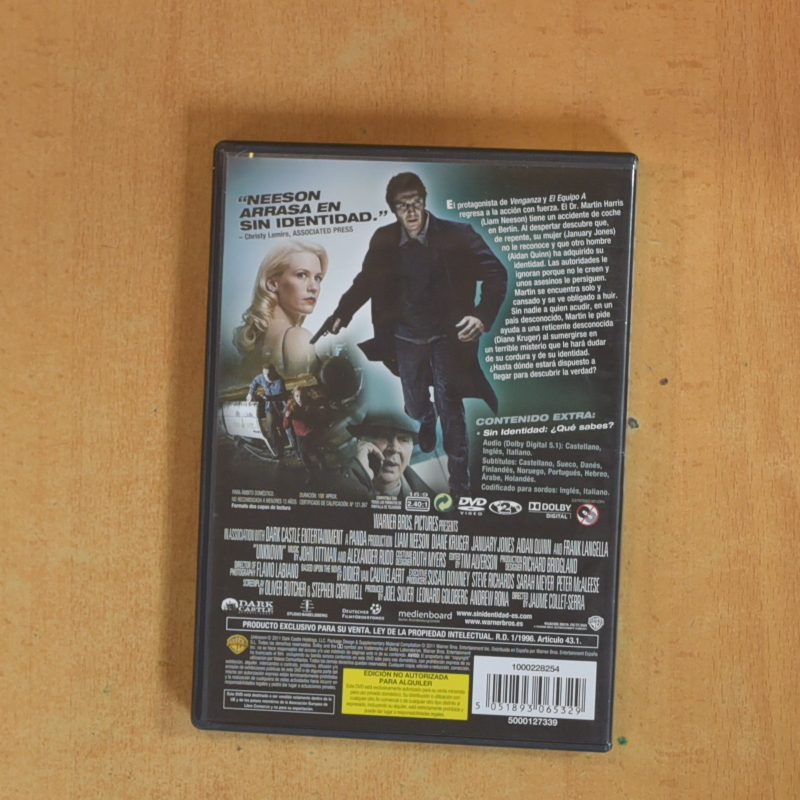 SIN IDENTIDAD - DVD