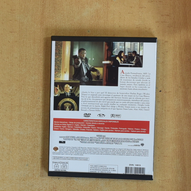 MURDER AT 1600 - DVD