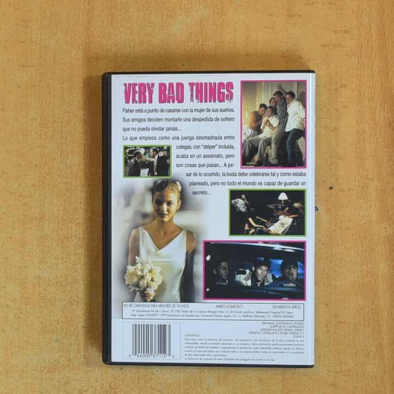 VERY BAD THINGS - DVD