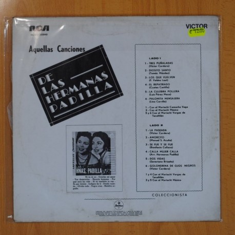 HERMANAS PADILLA - AQUELLAS CANCIONES - LP