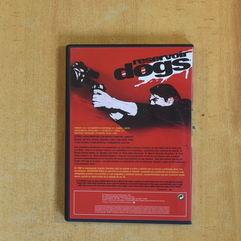 RESERVOIR DOGS - DVD