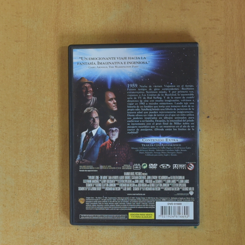 EN LOS LIMITES DE LA REALIDAD - DVD