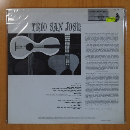 TRIO SAN JOSE - TRIO SAN JOSE - LP