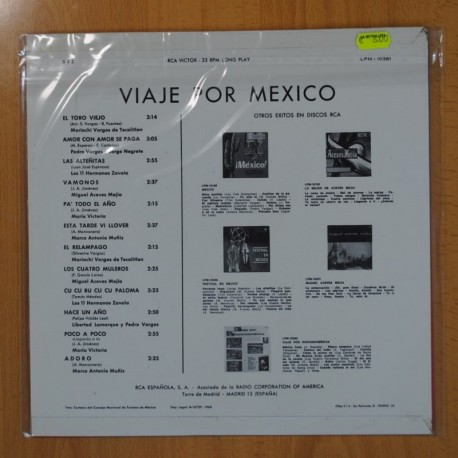 VARIOS - VIAJE POR MEXICO - LP