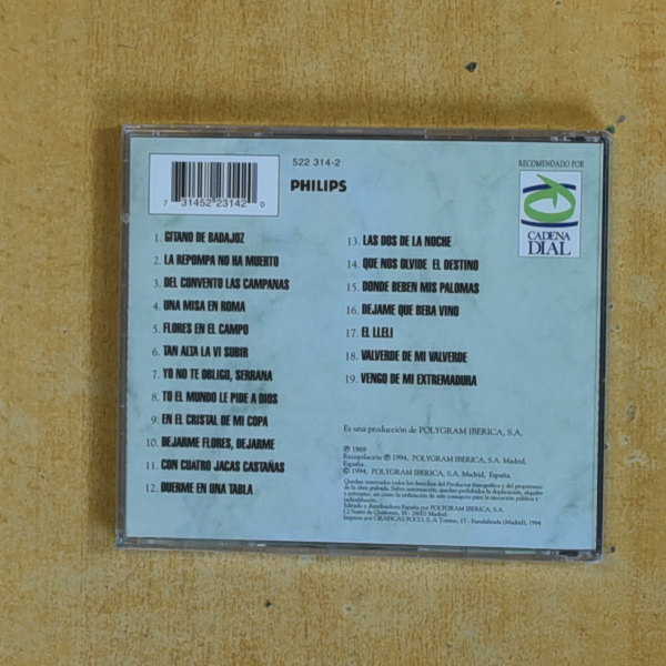 PORRINAS DE BADAJOZ - GRANDES CANTAORES DEL FLAMENCO - CD