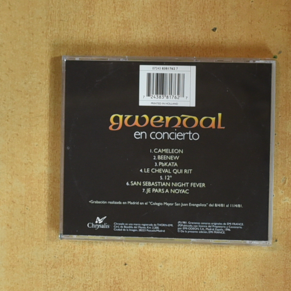 GWENDAL - EN CONCIERTO - CD