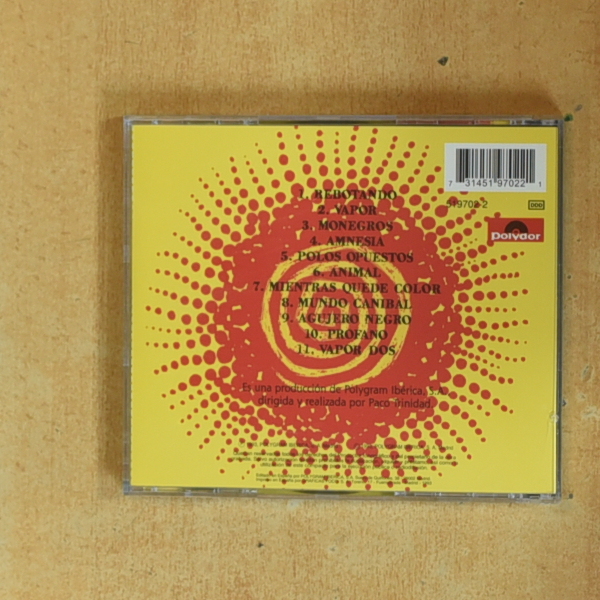 LOS ESPECIALIOSTAS - VAPOR - CD
