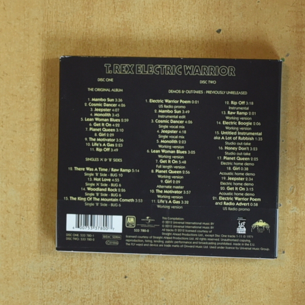 T REX - ELECTRIC WARRIOR - CD