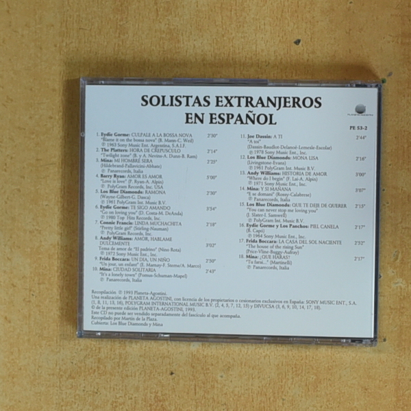 VARIOS - SOLISTAS EXTRANJEROS EN ESPAÑOL - CD