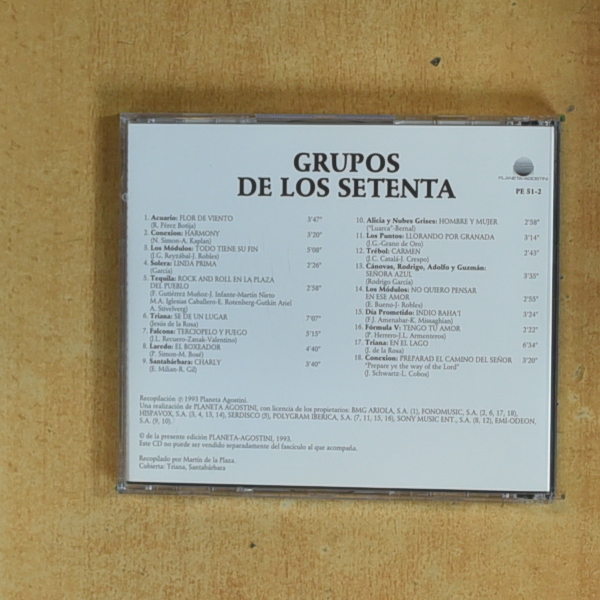 VARIOS - GRUPOS DE LOS SETENTA - CD