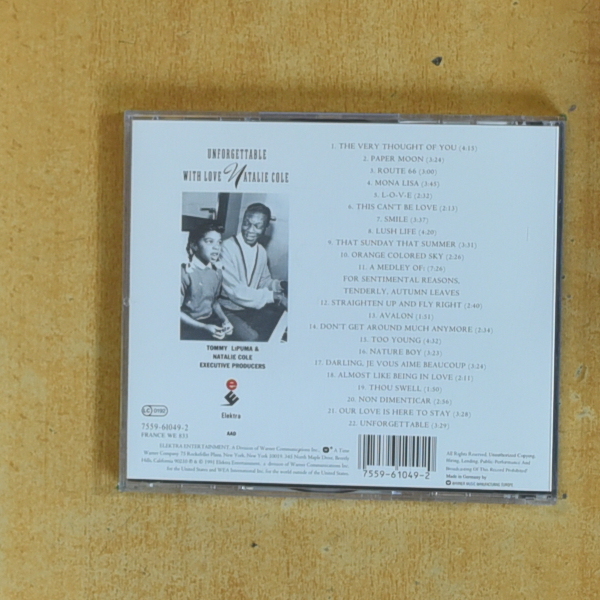 NATALIE COLE - UNFORGETABLE WITH LOVE - CD
