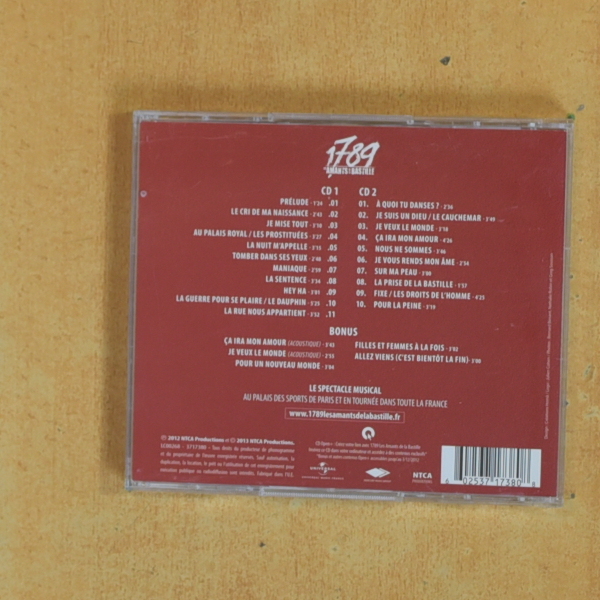 VARIOS - 1789 LES AMANTS DE LA BASTILLE - CD