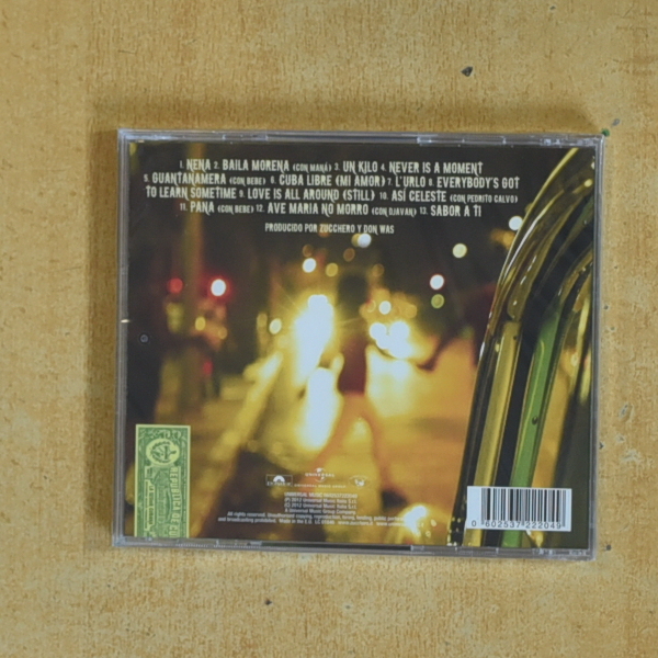 ZUCCHERO - LA SESION CUBANA - CD
