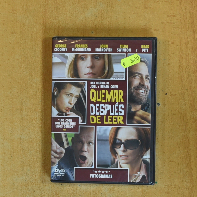 QUEMAR DESPUES DE LEER - DVD