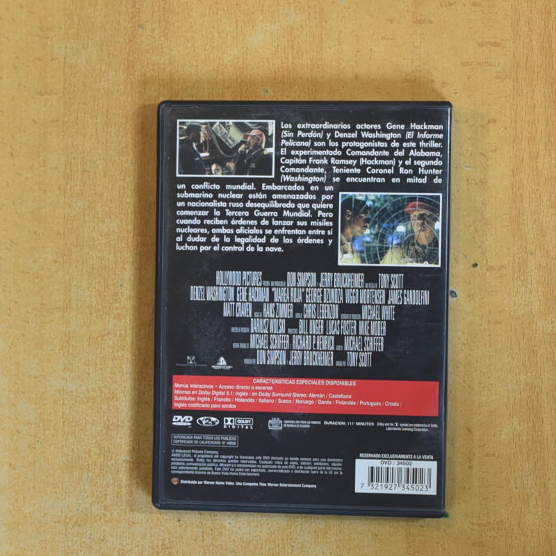 MAREA ROJA - DVD
