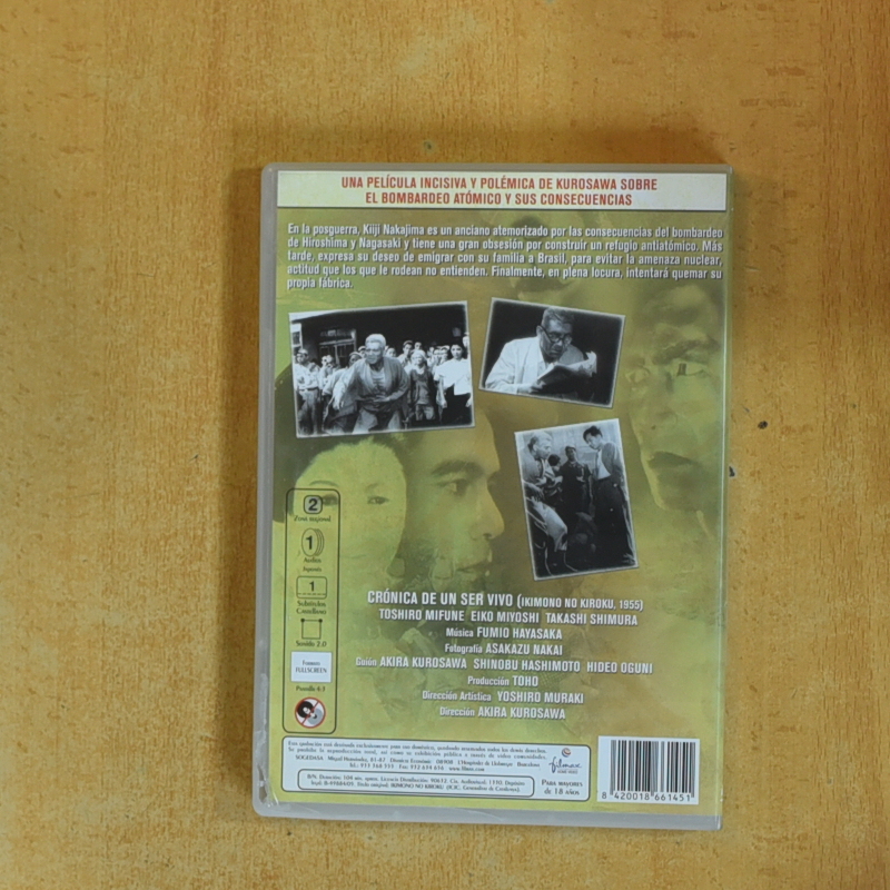 CRONICA DE UN SER VIVO - DVD