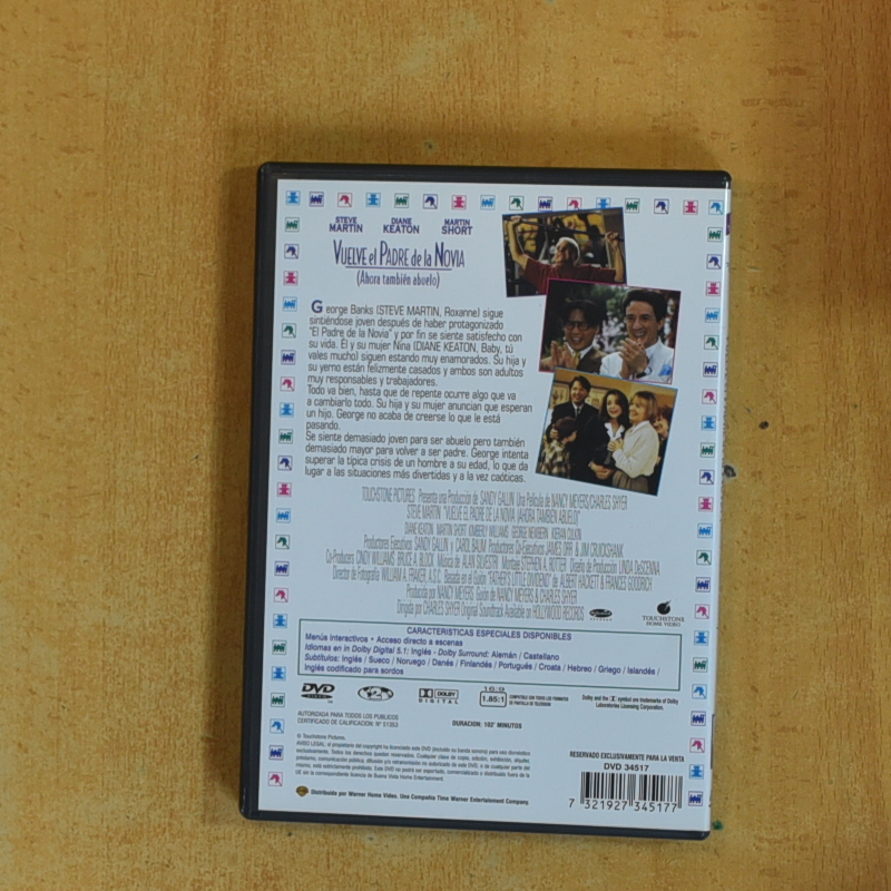 VUELVE EL PADRE DE LA NOVIA - DVD