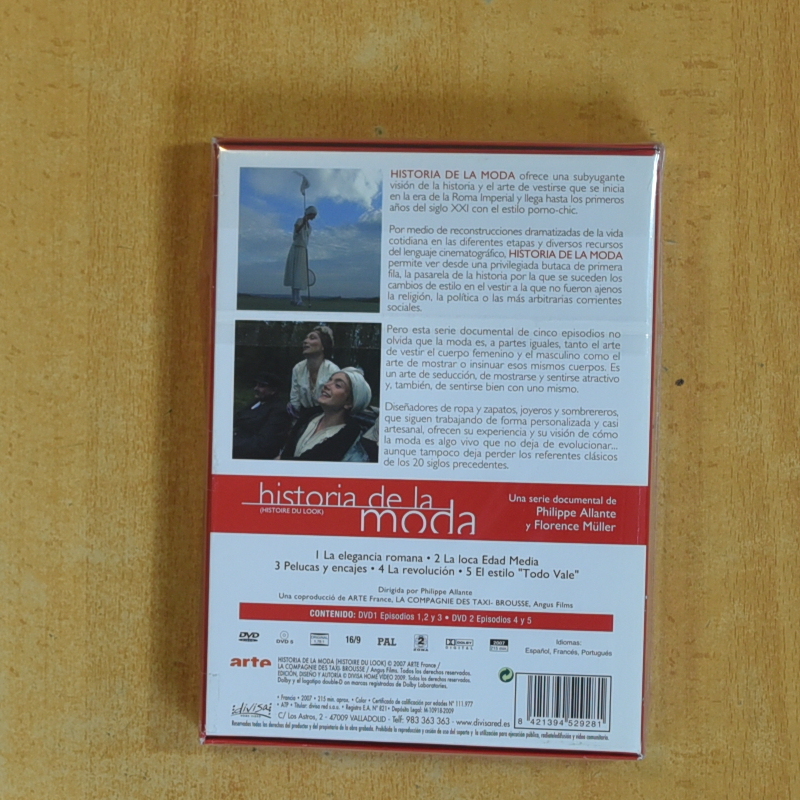 HISTORIA DE LA MODA - DVD