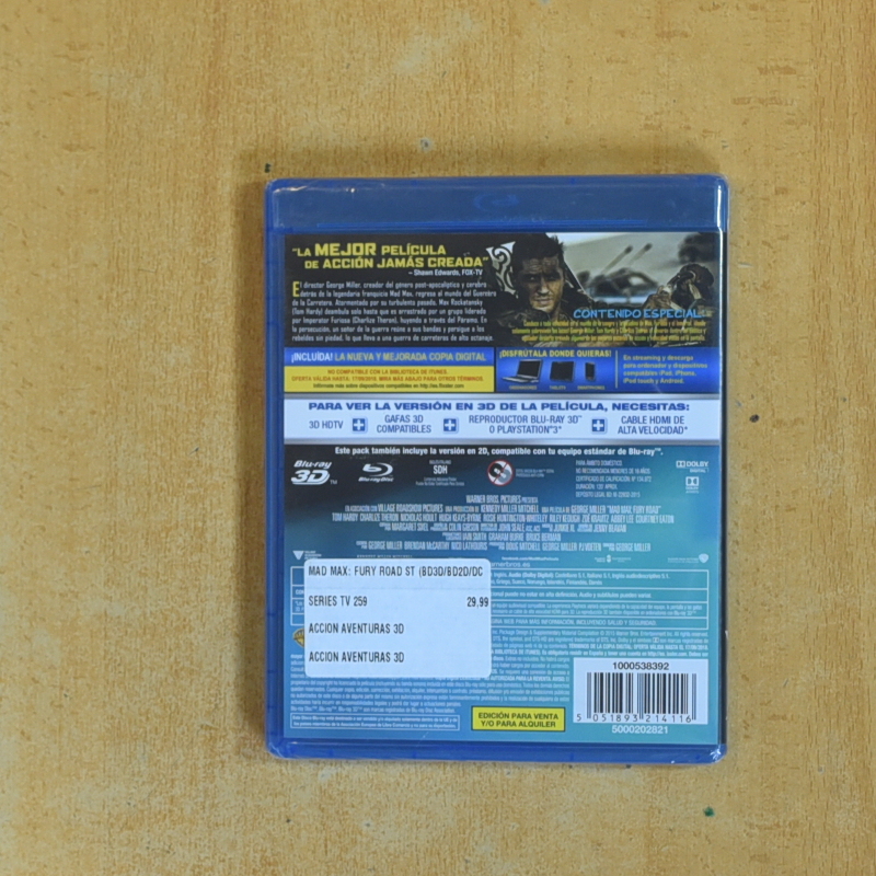 MAD MAX 3D - BLURAY