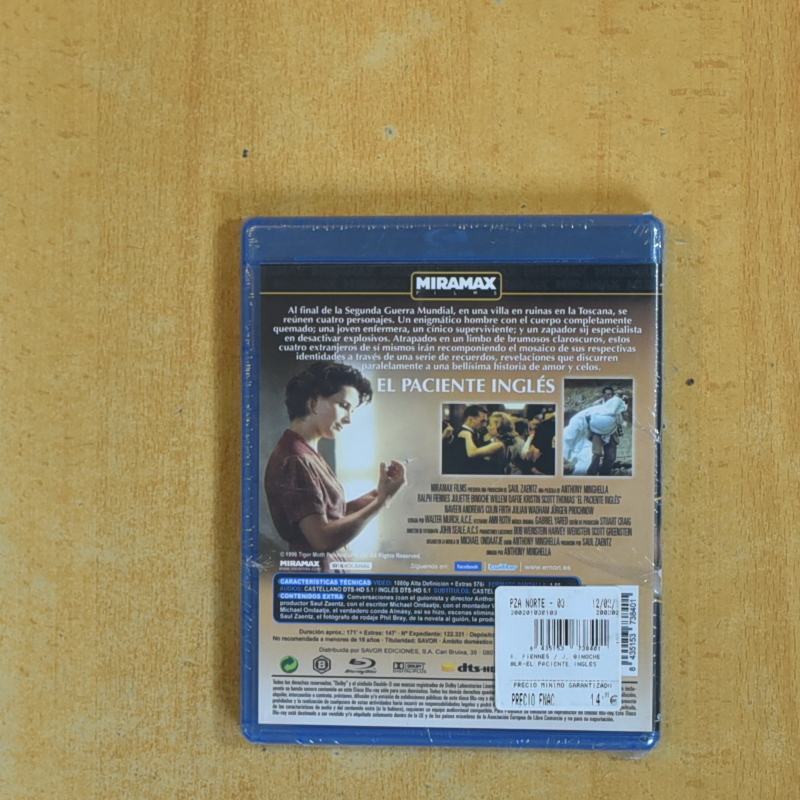 EL PACIENTE INGLES - BLURAY