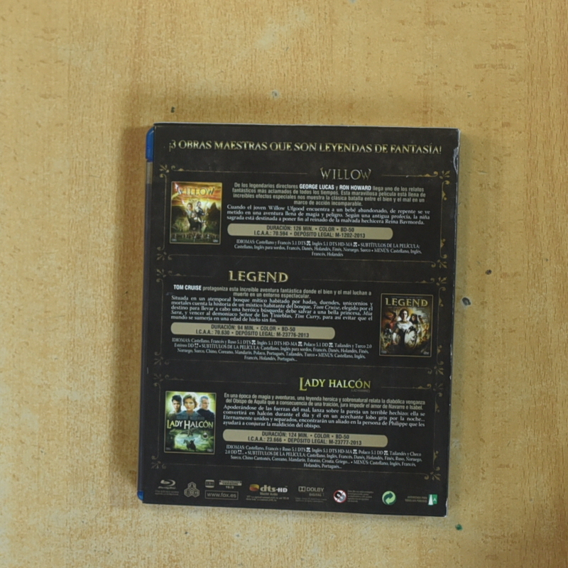 LEGEND / WILLOW / LADY HALCON - BLURAY