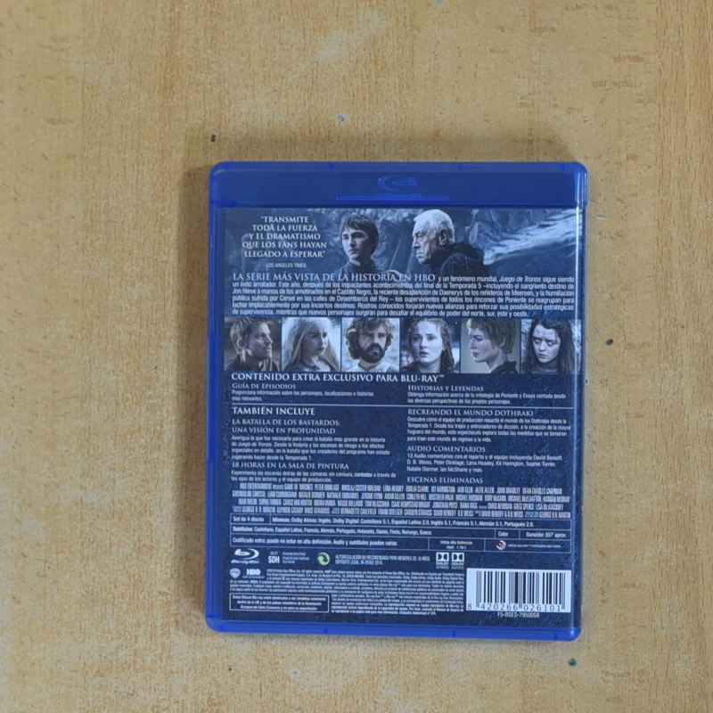 JUEGO DE TRONOS - SEXTA TEMPORADA - BLURAY