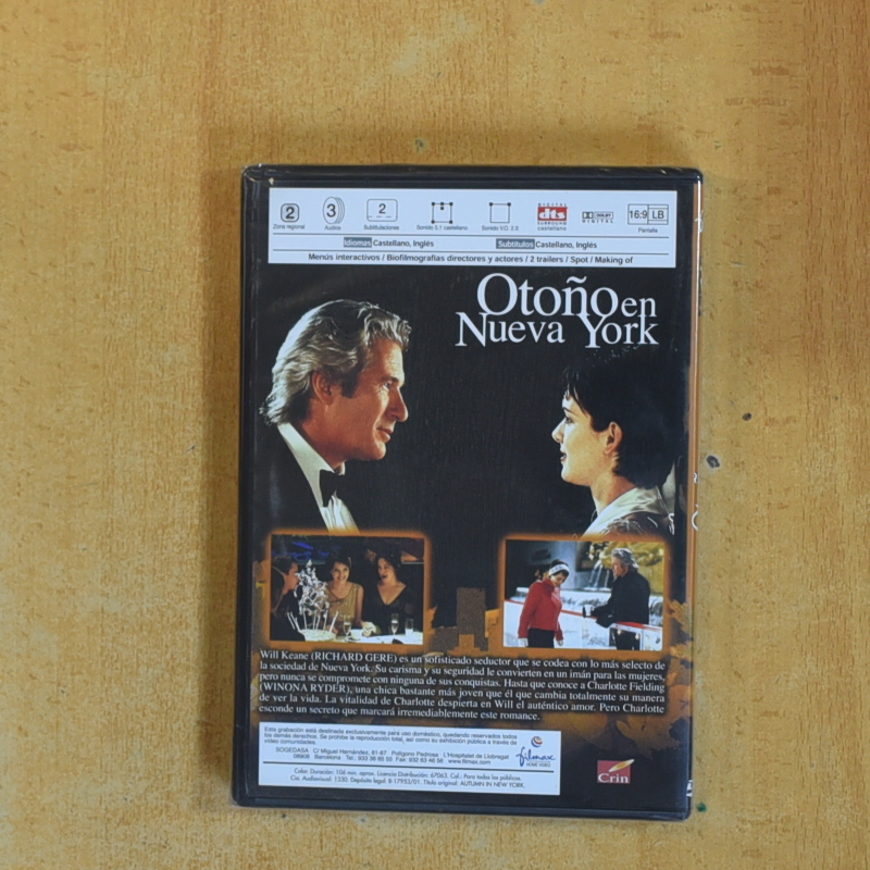 OTOÑO EN NUEVA YORK - DVD