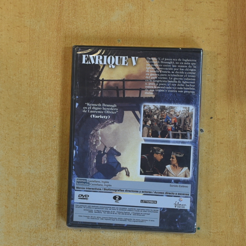 ENRIQUE V - DVD
