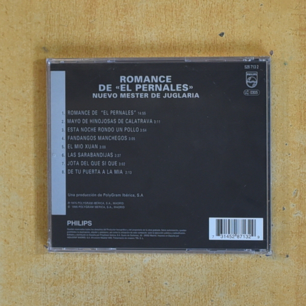NUEVO MESTER DE JUGLARIA - ROMANCE DE EL PERNALES - CD