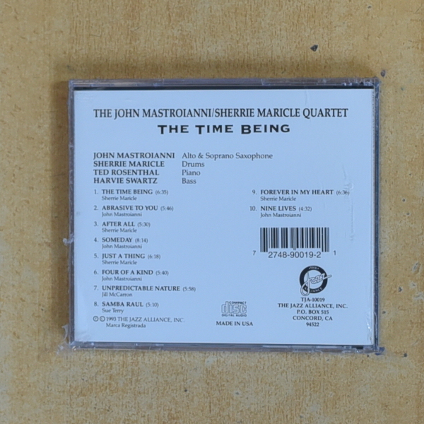 THE JOHN MASTROIANNI / SHERRIE MARICLE QUARTET - THE TIME BEING - CD