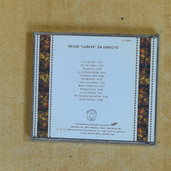 TRANQUILITOS - EN LA MISMA PIEDRA - CD