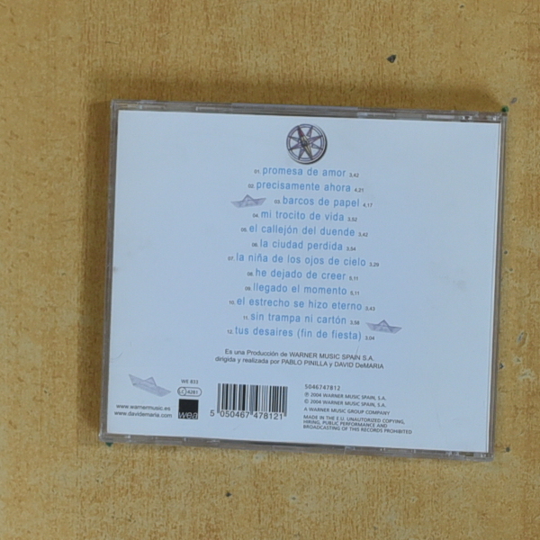 DAVID DE MARIA - BARCOS DE PAPEL - CD