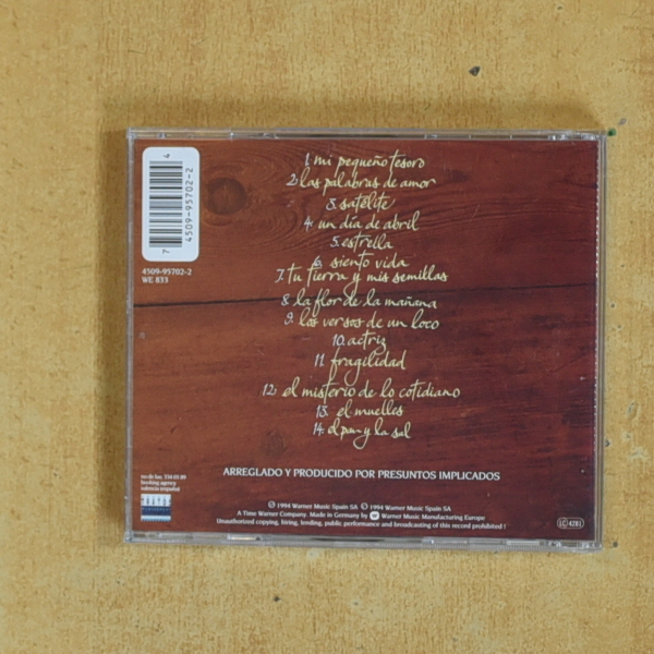 PRESUNTOS IMPLICADOS - EL PAN Y LA SAL - CD